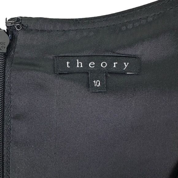 Theory Black Sleeveless Dress Size 10 - Picture 3 of 8